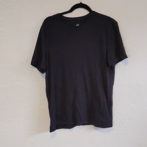 Black slim fit H&M crewneck t-shirt